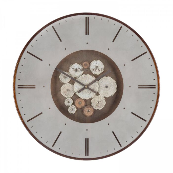 Thomas Kent Clocksmith Cog Bronze Large Wall Clock